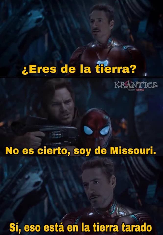 MEME VIDEOJUEGO STAR LORD ES DE MISSOURI