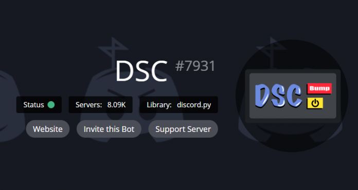 DSC#7931, un bot de publicidad fácil de usar que anuncia su servidor a través de 1000+servidores de discordia.